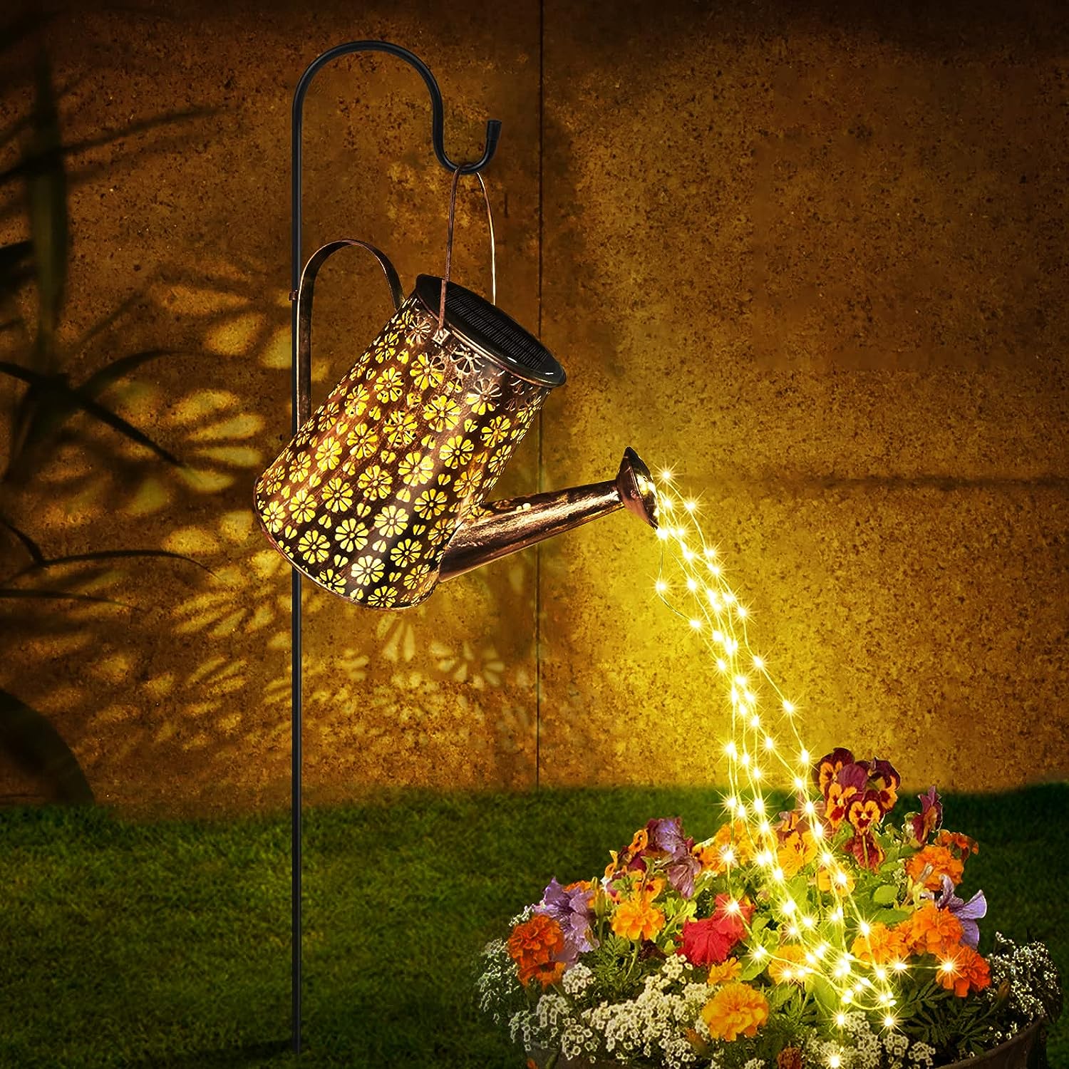 Solar Watering Can with Lights,Solar Outdoor Garden Decor Waterproof Large Hanging Lantern Landscape Lights Outside Decorations for Yard Clearance Porch Patio Pathway Gardening Gift - Twinkle Star