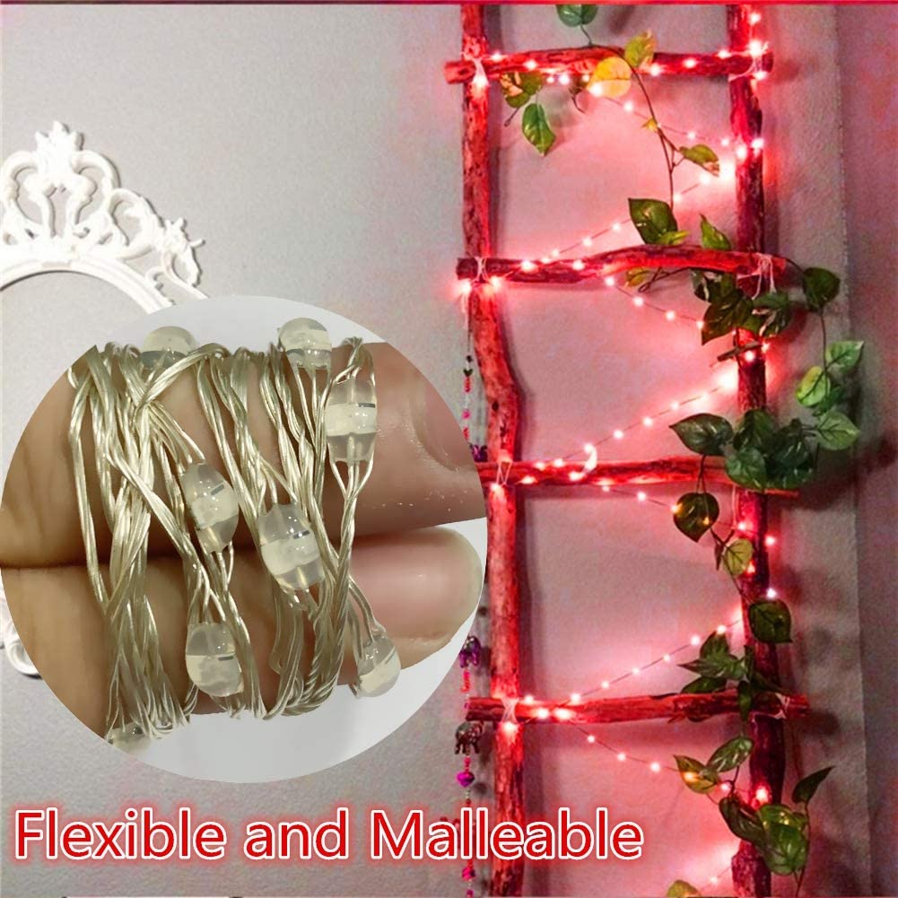 Twinkle Star USB Fairy String Lights, 33Ft 100 LED Waterproof 16 Colors Changing Sliver Wire Lights with 4 Lighting Modes Remote Control for Craft Bedroom Ceiling Halloween Christmas Decorati - Twinkle Star