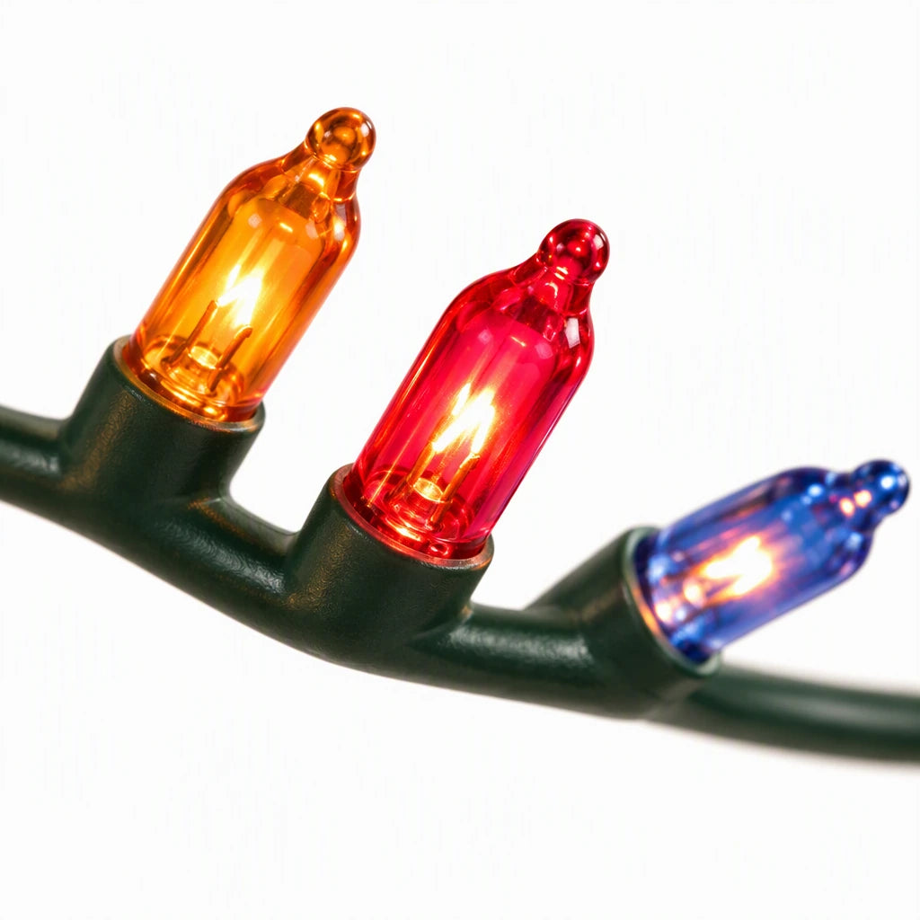Macro close-up of a single warm white LED bead