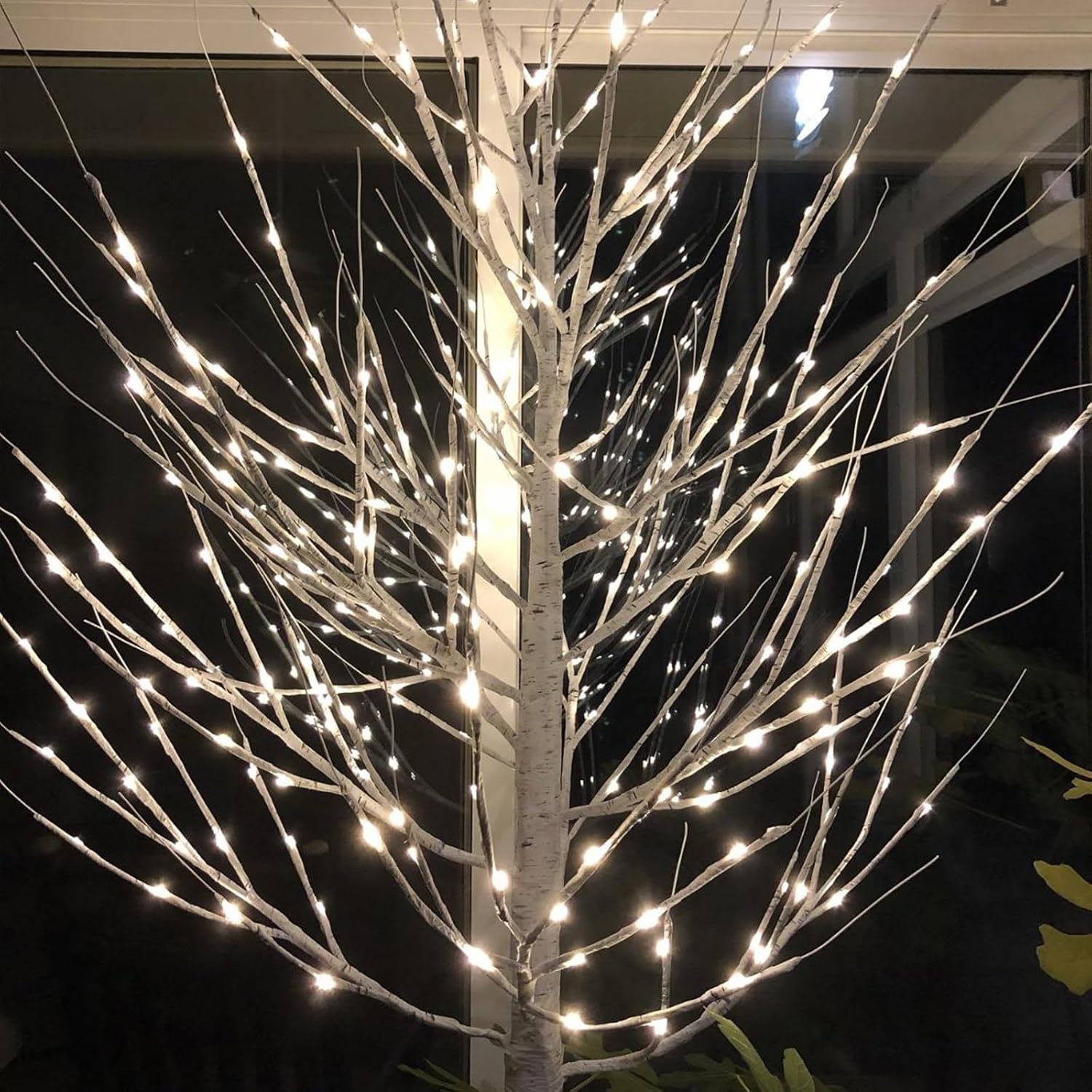 Twinkle Star Lighted Birch Tree 4 Feet 48 LED for Home Wedding Festival Party Christmas Decoration