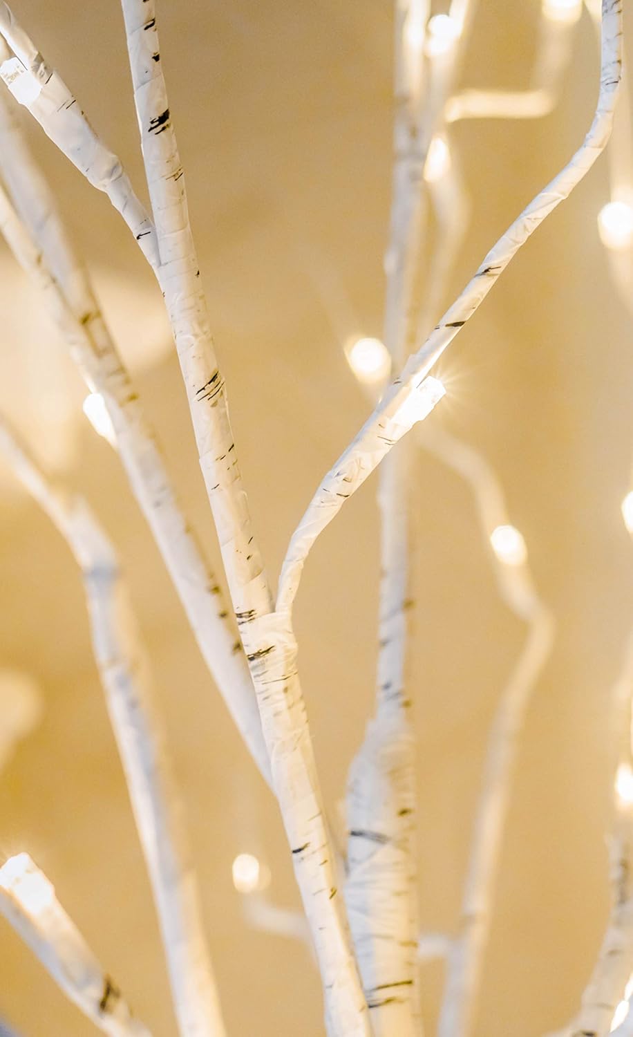 Twinkle Star Lighted Birch Tree 4 Feet 48 LED for Home Wedding Festival Party Christmas Decoration