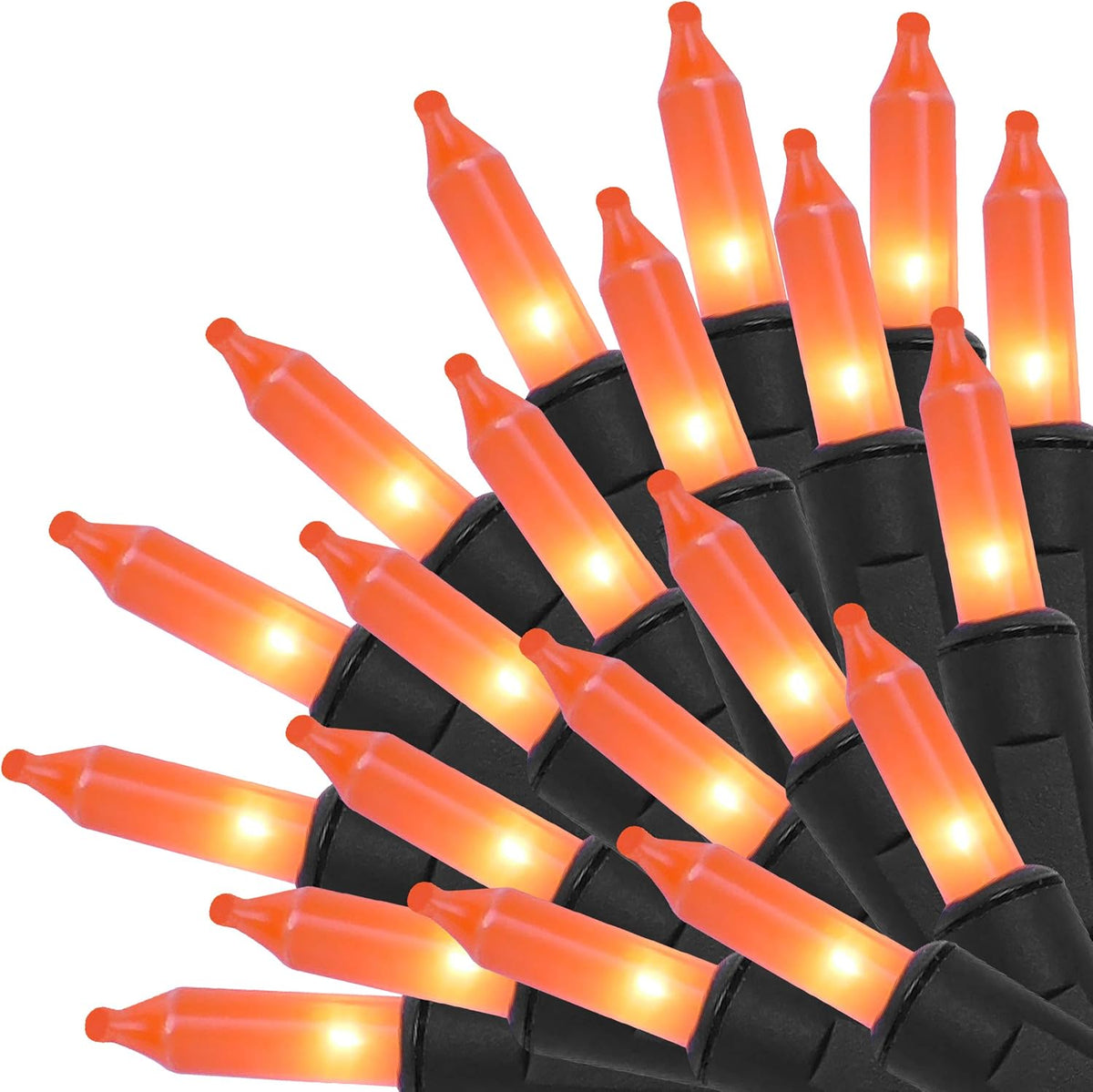 Twinkle Star Incandescent Mini Lights - Orange - 150 Count