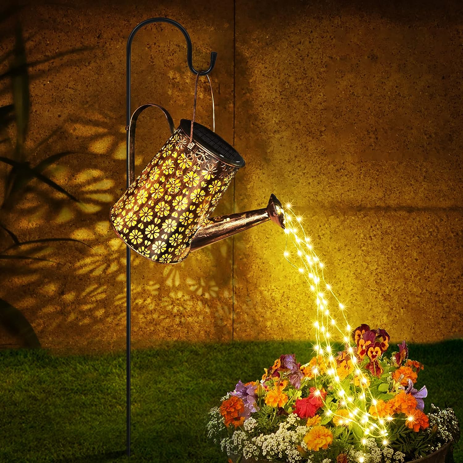 Solar Watering Can with Lights,Solar Outdoor Garden Decor Waterproof Large Hanging Lantern Landscape Lights Outside Decorations for Yard Clearance Porch Patio Pathway Gardening Gift - Twinkle Star