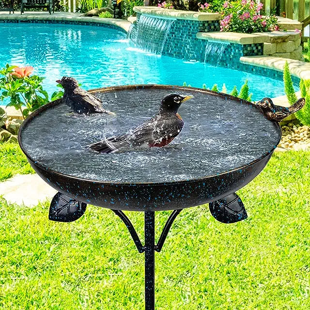 Twinklestar Iron Elevated Bird Bath - Twinkle Star