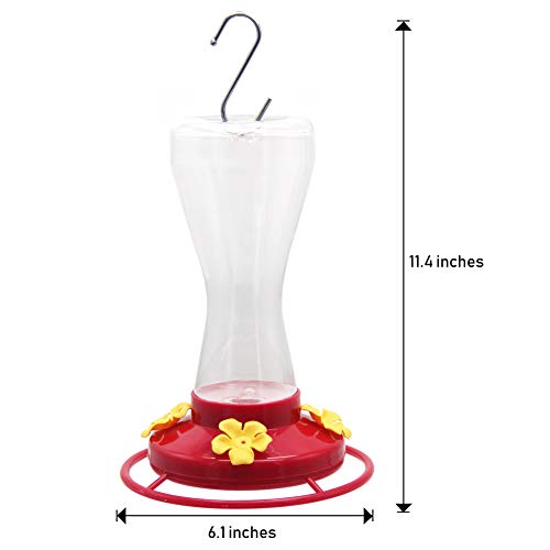 Twinkle Star Outdoor Hummingbird Feeder with 4 Feeding Ports, 20 Ounce - Twinkle Star