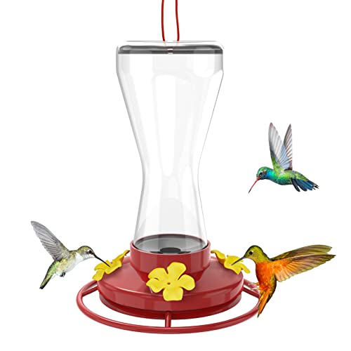 Twinkle Star Outdoor Hummingbird Feeder with 4 Feeding Ports, 20 Ounce - Twinkle Star