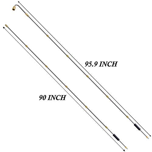 Twinkle Star Pressure Washer Extension Wand Set, 8 ft Replacement Lance with 5 Nozzle Tips, 4000 PSI - Twinkle Star