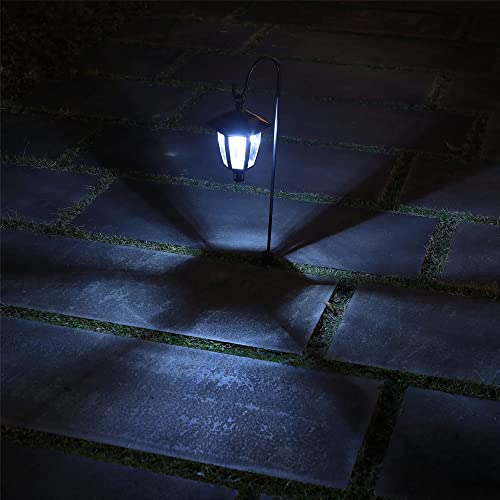 MAGGIFT 34 Inch Hanging Solar Lights Outdoor Waterproof Solar Garden Lights with 2 Shepherd Hooks Landscape Lighting for Lawn Patio Yard Pathway Driveway,2 Pack - Twinkle Star