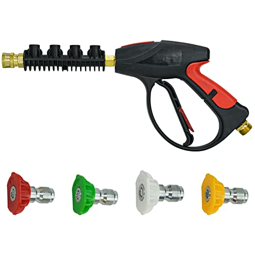 Twinkle Star Pressure Washer Gun, M22 14mm Fitting, 3000 PSI with 4-Color Pressure Water Washer Nozzles - Twinkle Star