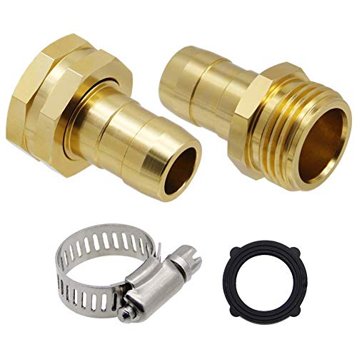 Twinkle Star Garden Hose Repair Connector with Clamps, Male and Female Garden Hose Fittings, 3 Set - Twinkle Star