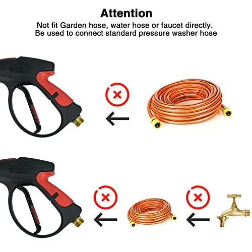 Twinkle Star Pressure Washer Gun, M22 14mm Fitting, 3000 PSI with 4-Color Pressure Water Washer Nozzles - Twinkle Star