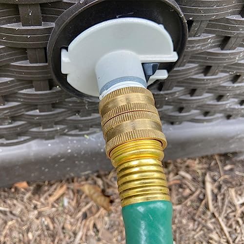 Twinkle Star 2 Pack 3/4" Brass Garden Hose Connector with Dual Swivel for Male Hose to Male Hose, Double Female - Twinkle Star