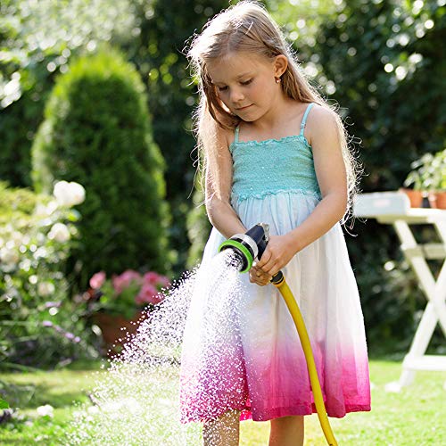 Twinkle Star Heavy Duty Garden Pattern Nozzle, Fits All Standard Garden Hoses, 9 Adjustable Patterns Water Jet Pistol Grip Trigger - for Car Wash, Patio Cleaning, Watering Lawn/Garden, Shower - Twinkle Star