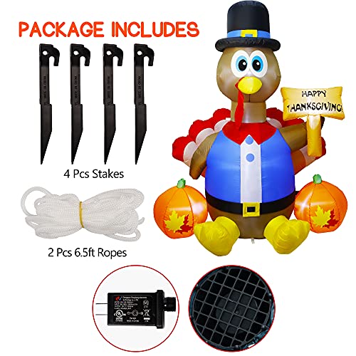 Thanksgiving Day Inflatable Turkey (Turkey with Happy Thanksgiving Day) - Twinkle Star