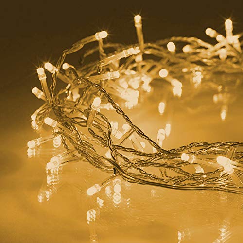 Twinkle Star LED String Lights, Plug in String Lights 8 Modes Waterproof for Indoor Outdoor Christmas Tree Wedding Party Bedroom (***Warm White, 66 ft) - Twinkle Star