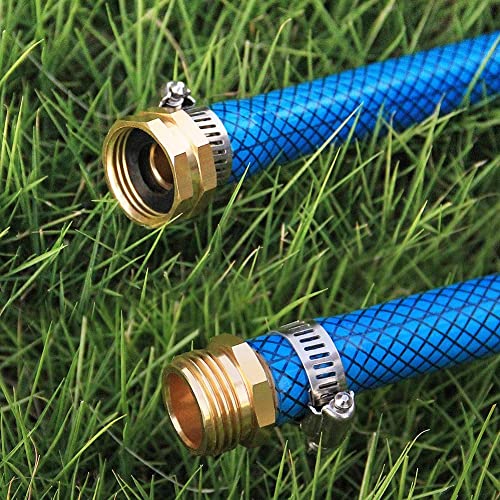 Twinkle Star Garden Hose Repair Connector with Clamps, Male and Female Garden Hose Fittings, 3 Set - Twinkle Star