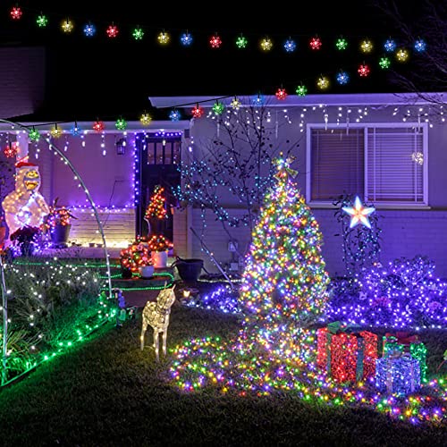 Solar LED Icicle Fairy Lights – 96 LED 13FT Outdoor String Lights For Xmas Wedding