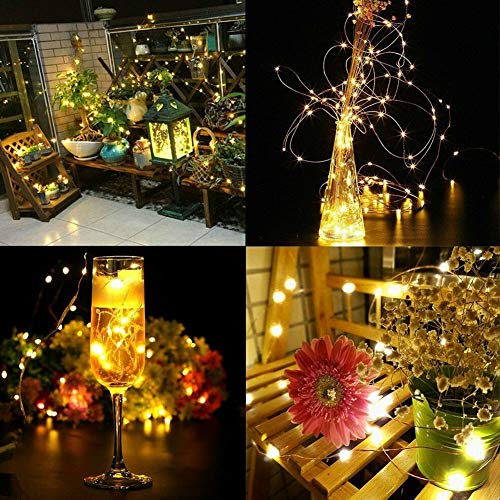 Twinkle Star, 3.5 Inches Indoor Outdoor, LED String Light 66ft Fairy Copper String Lights USB and Adapter Powered with 8 Modes & Timer, Home Lighting Decor for Indoor Outdoor Bedroom (Warm Wh - Twinkle Star