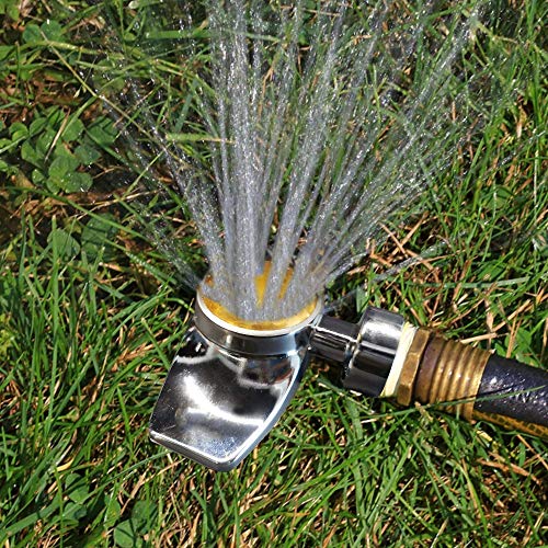 Twinkle Star 2 Pack Metal Spot Sprinkler, 360 Degree Square Circle Pattern Sprinkler with Gentle Water Flow, Hose Sprinklers Coverage Area Up to 30FT for Small Area Yard Lawn Garden Watering - Twinkle Star