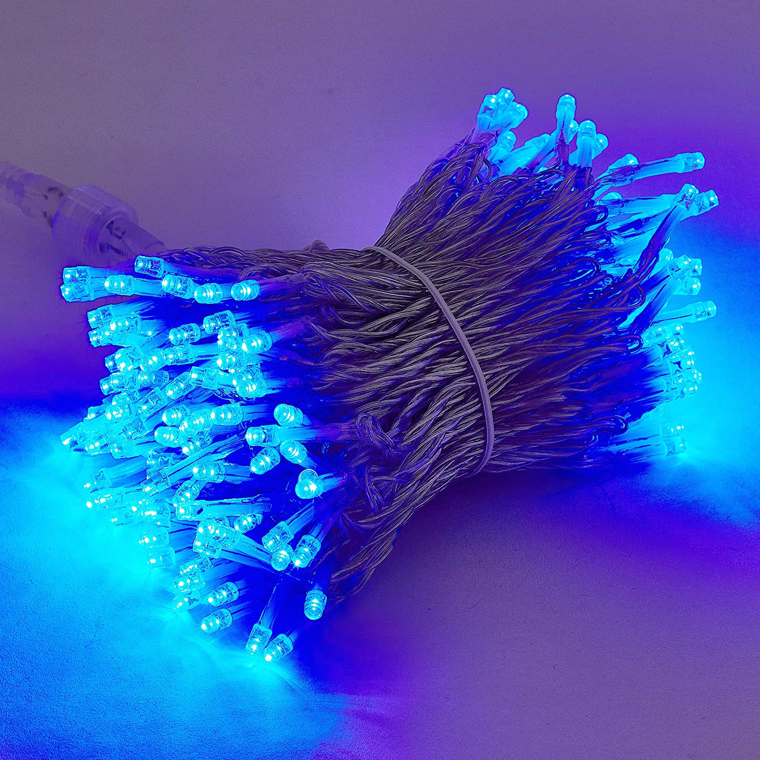 Twinkle Star 66FT 200 LED Indoor Fairy String Lights, Plug in String Light 8 Modes Waterproof for Outdoor Christmas Wedding Party Bedroom Decorations (Blue) - Twinkle Star